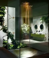Palma ağacları ilə hamam dizaynı