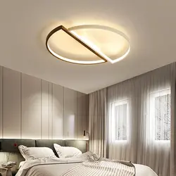 Light design in the bedroom on a suspended ceiling