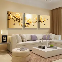 Painting In The Living Room Above The Sofa Photo