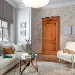 Walnut Color In The Living Room Interior