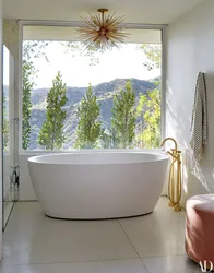 Interior with oval bath