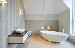 Interior with oval bath