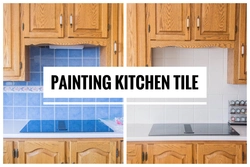 Paint tiles in kitchen photo