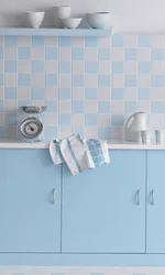 Paint tiles in kitchen photo