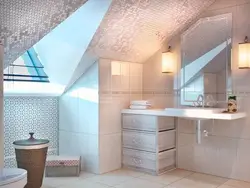Maili tavanlı çardaqda vanna otağı dizaynı
