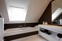 Ceiling bath in the attic photo