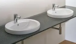 Bath Sinks Built Into The Countertop Photo