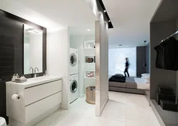 Фото зонирования ванных комнат