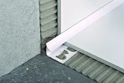 Metal corners in the bathroom photo