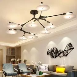LED Ceiling Lamps In The Living Room Interior