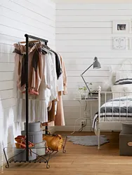 Hanger in the bedroom interior