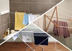 Balkon fotoşəkili olmayan bir mənzildə paltarları necə qurutmaq olar