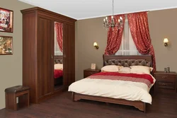 Bedroom Interior Furniture Walnut Color