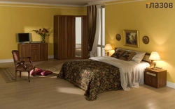 Bedroom Interior Furniture Walnut Color
