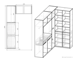 DIY dressing room drawings and diagrams photos