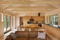 Frame house kitchen design photo