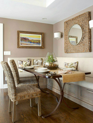 Dining area in a small kitchen photo