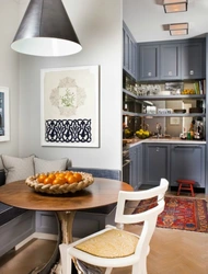 Dining area in a small kitchen photo