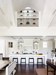 Kitchens with high ceiling design photo