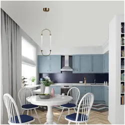 Kitchens with high ceiling design photo