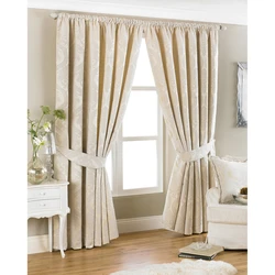 Beige Wall Curtains For Living Room Photo