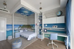 Interior for a children's bedroom for a boy