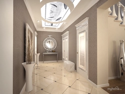 Interior tile hallway