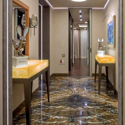 Interior tile hallway