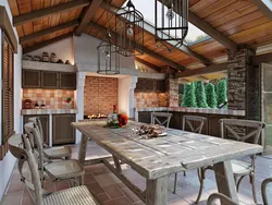 Summer kitchen room design