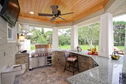 Summer kitchen room design