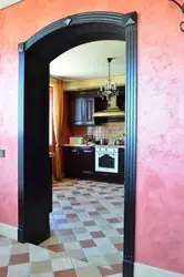 Photo of decorating a doorway to the kitchen