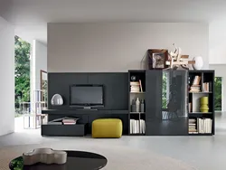 Saxlama Sistemi Ilə Qonaq Otağı Dizaynı