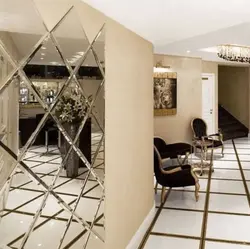 Mirror Panel Design In The Hallway