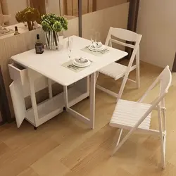 Раздвижные кухонные столы для маленькой кухни фото