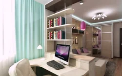 Bolalar yashash xonasi 18 m² fotosurat