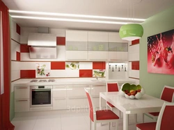 Красно Белая Кухня В Интерьере