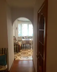 Opening in the kitchen instead of a door photo