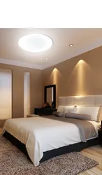 Ceiling suspended ceiling in the bedroom photo with spotlights photo