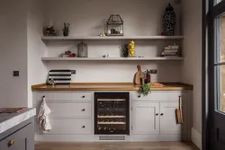 Kitchen Countertop Design Without Cabinets Photo