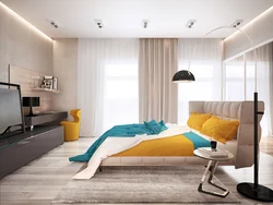 Bedroom With Bright Accents Design Photo