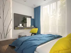 Parlaq vurğu dizayn foto ilə yataq otağı