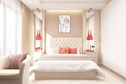Bedroom with bright accents design photo