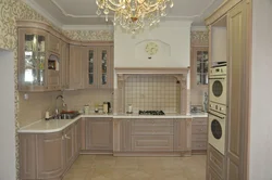 Pearl color in the kitchen interior