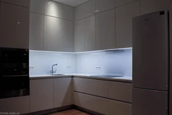 Photos of modern kitchens without handles