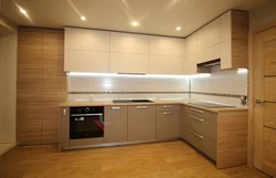 Photos of modern kitchens without handles