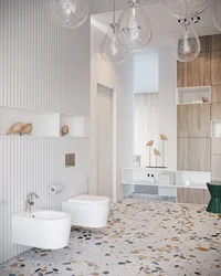 Interior with terrazzo bath