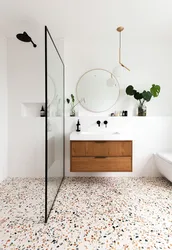 Interior with terrazzo bath