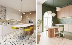 Terrazzo hammom bilan ichki