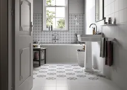 Bathroom floor design tiles