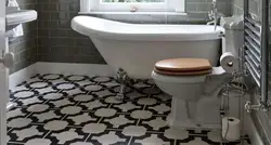 Bathroom floor tiles photo